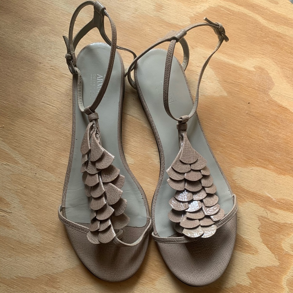 Armani Collezioni Leather for Female Sandal size 39